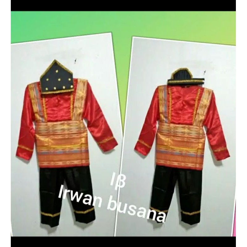 Baju adat Aceh - tari Saman - stelan baju adat Aceh anak - dewasa