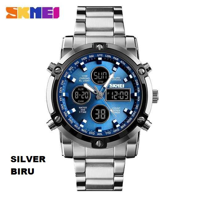 Jam Tangan Pria / SKMEINDONESIA 1389 / Stainless Steel / Jam Tangan AD SKMEI Original