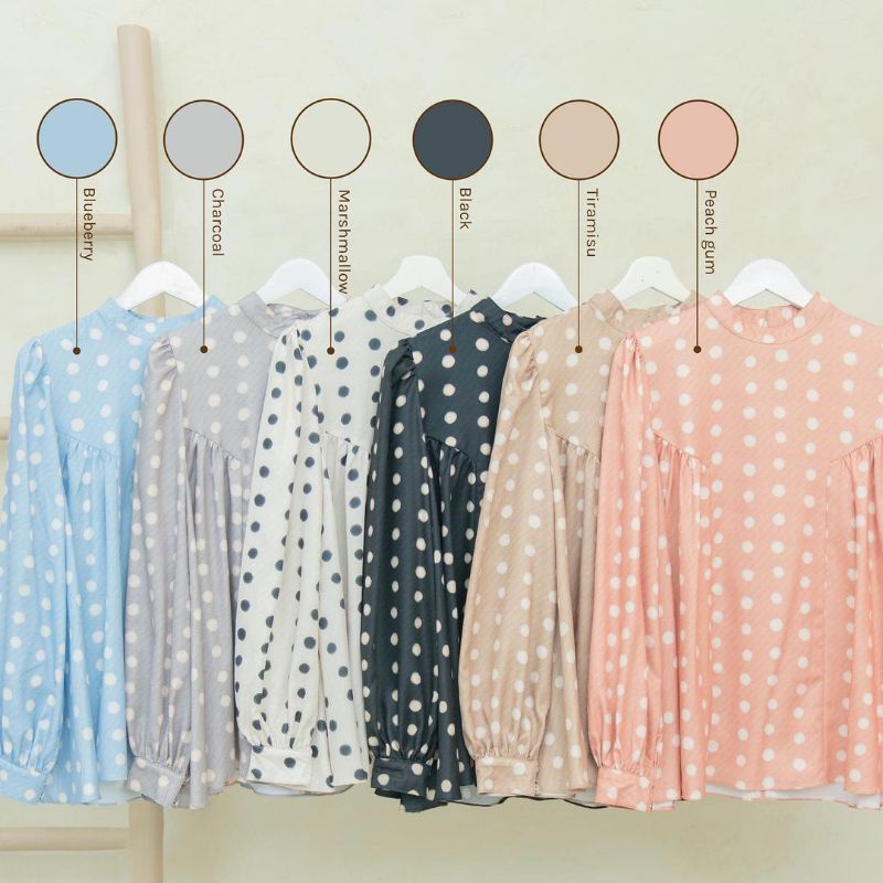 Gina Blouse Polkadot by Wearing Klamby WK WearingKlamby