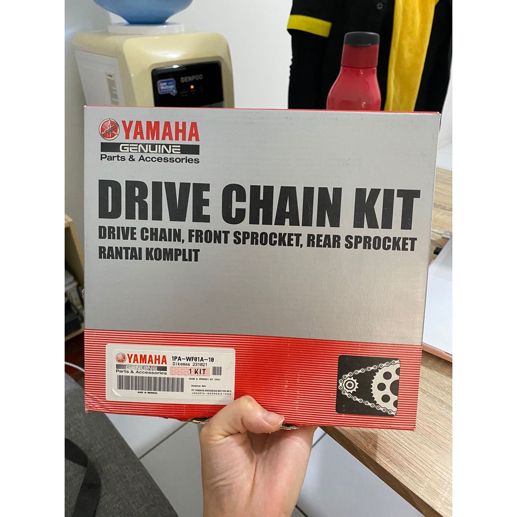 DRIVE CHAIN KIT GEAR SET GERSET VIXION NEW 2013 NVL ASLI YAMAHA