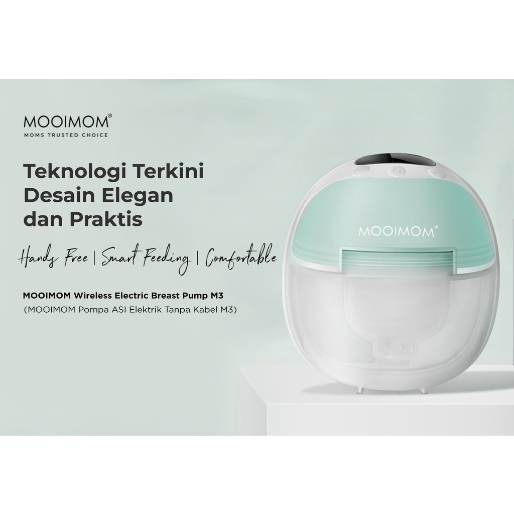 READY SURAYABAYA MOOIMOM M3 Pompa ASI Elektrik Tanpa Kabel - M3 Wireless Electric Breast Pump HANDSFREE