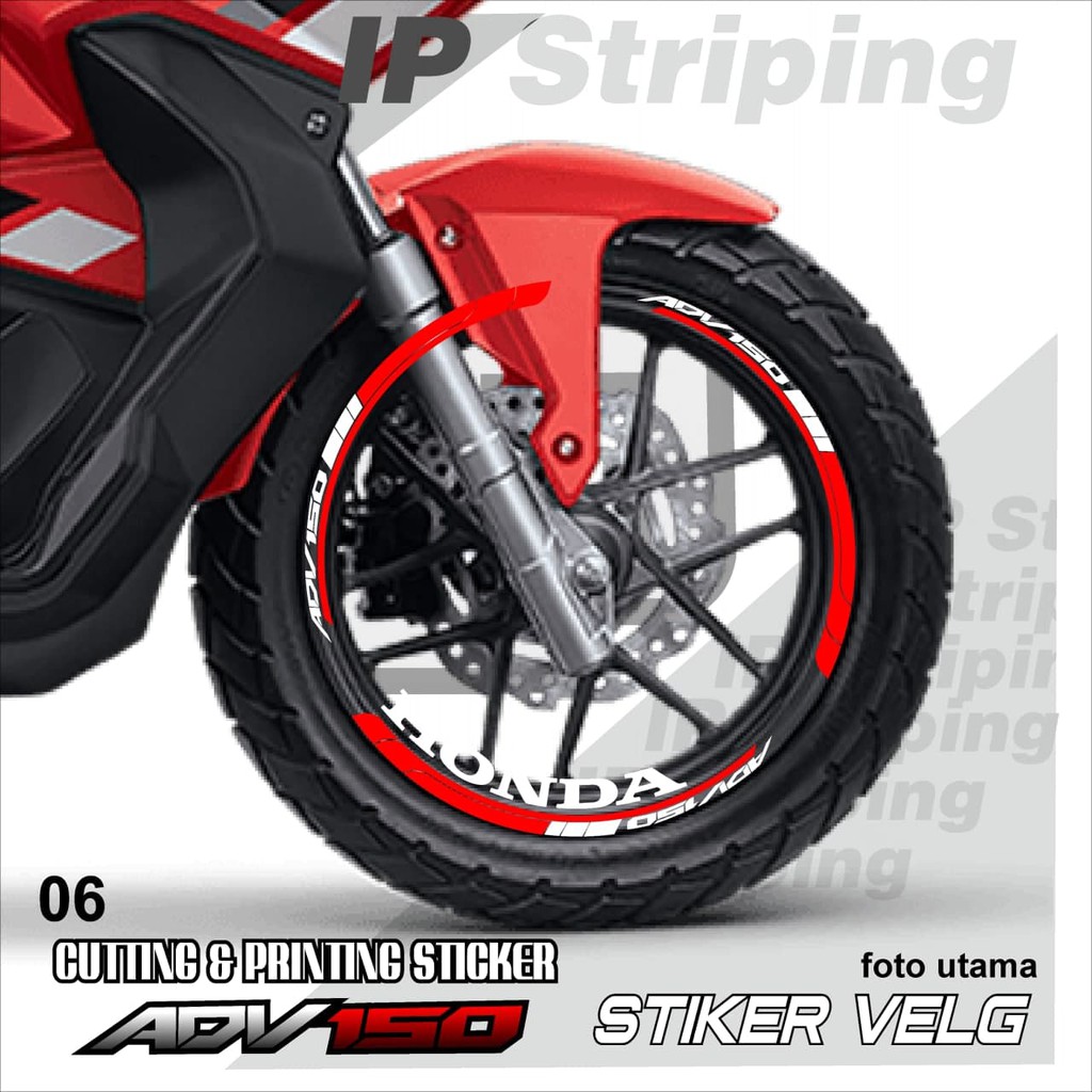 ADV150 sticker velg ADV150 motor HONDA motor sticker velg variasi Racing ADV150.06(cod) stiker velg