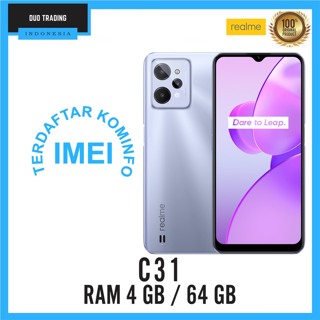 REALME C31 RAM 3/32 GB | REALME C 31 RAM 4/64 GB GARANSI RESMI