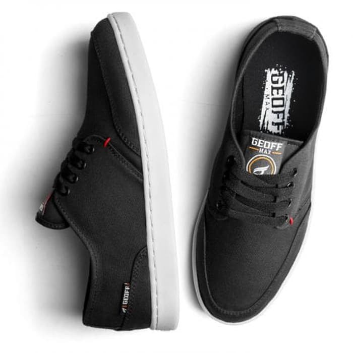 Sepatu Pria Sneakers Geoff Max ORIGINAL - Authentic Black White