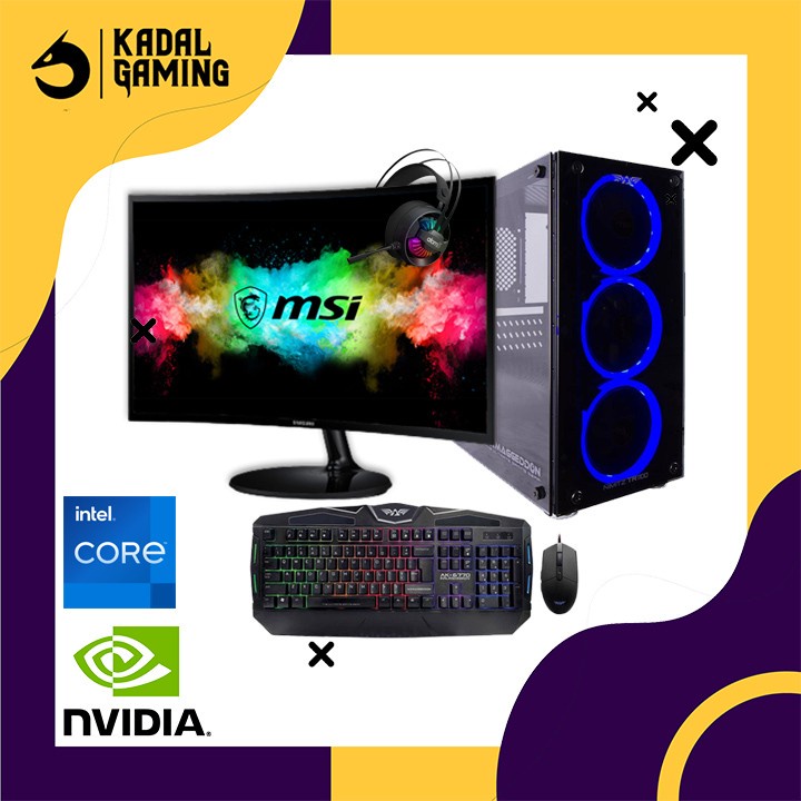 Komputer PC Gaming Fullset Intel Core i5 3470 VGA GT 1030 Nvidia 8GB R