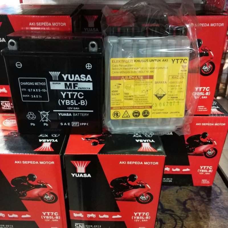 Aki Yuasa YT7C Aki Motor Kering
