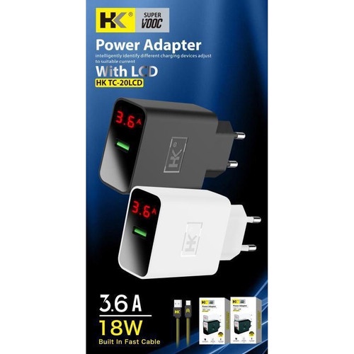 CHARGER MICRO HK TC-D20 LCD / CHARGER MICRO FAST CHARGING