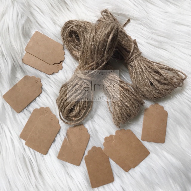 Tali Goni | Tali Rami ply Serat Natural Sticker Handmade Gift Tag Handy Craft DIY