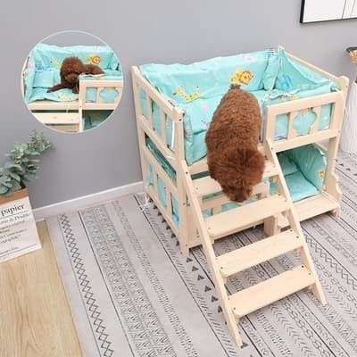 kasur anjing kucing / ranjang anjing kucing  hewan / dipan anjing kucing kayu