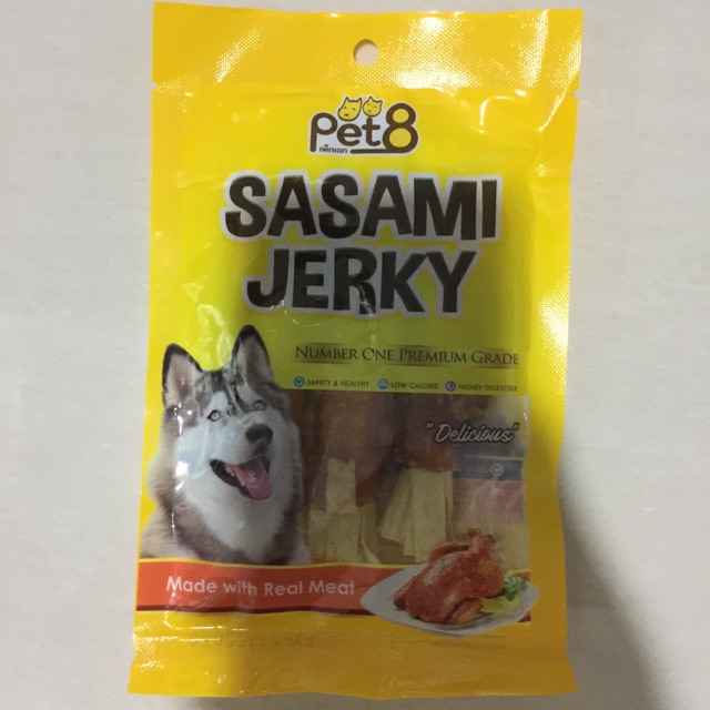 Pet8 JJ04 Sasami Jerky Chicken Fillet Warp Fish Strap 50gr Snack