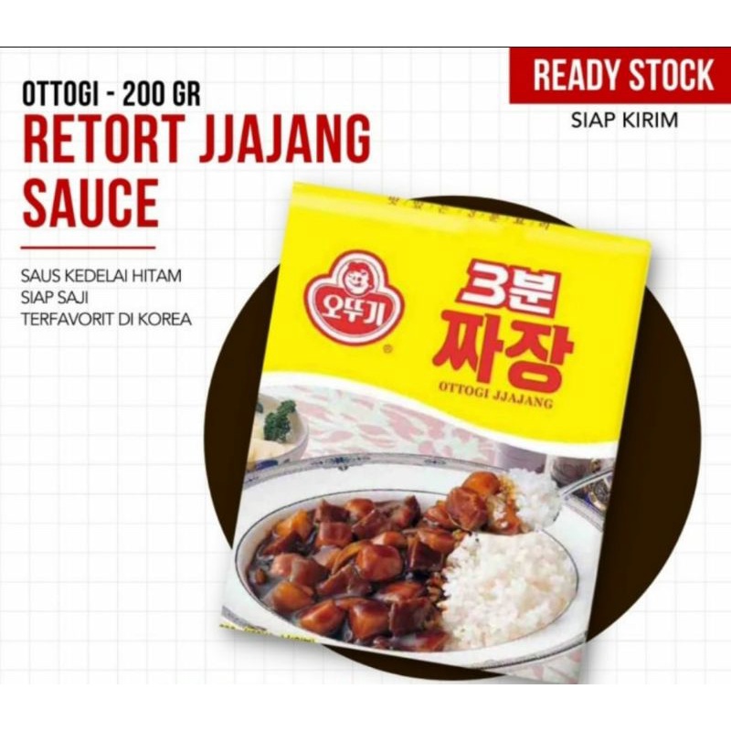 

OTTOGI Retort Jjajang Sauce 200 gr Saus Kedelai Hitam Siap Saji Terfavorit di Korea