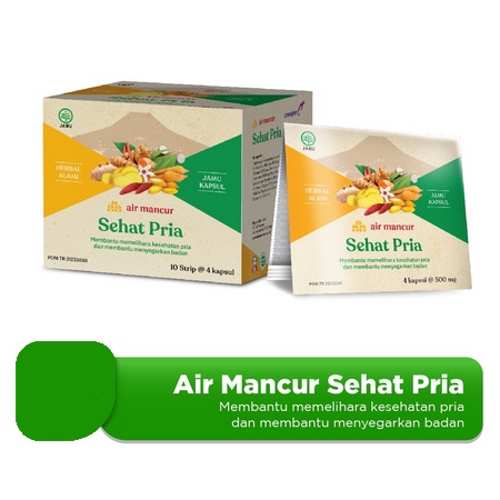 Air Mancur Sehat Priaa per strip isi 4 kapsul