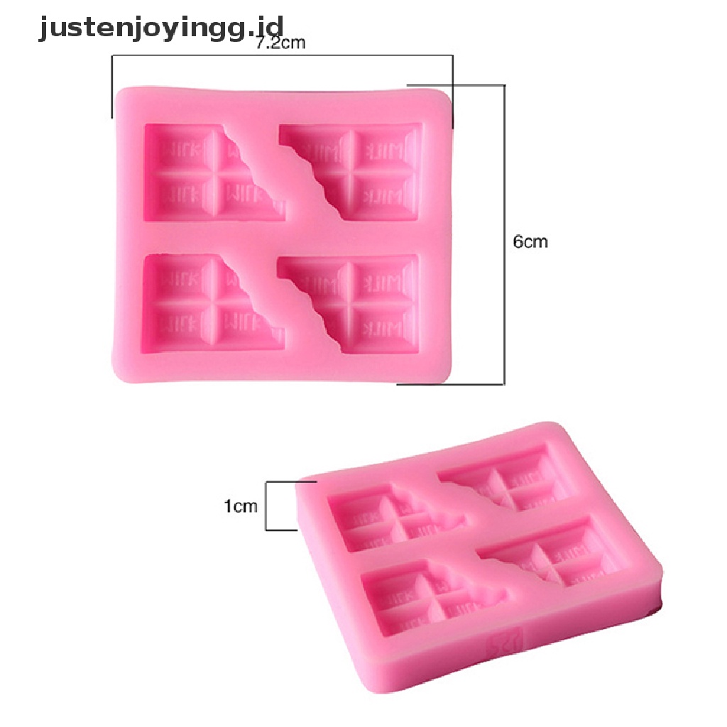 Cetakan Kue / Coklat Bentuk Setengah Tablet Bahan Silikon