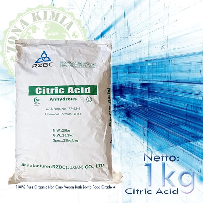 

Citric Acid Anhydrous BP/USP Anhindrous 1kg Asam Sitrat Sitrun Citrun