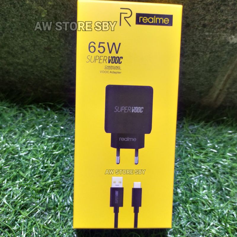 CHARGER REALME 65W VOOC TYPE C /realme 6/ 6 pro/ x2/ xt/ 5 Pro/ narzo/Realme 7/7i/ 8i/7 pro/C17/C25S/C35