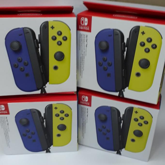 Jual Switch Joy Con (Blue/Neon Yellow) Shopee Indonesia