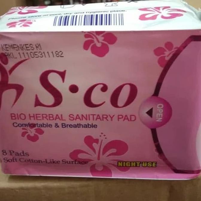 S.co Night Use Pembalut SCO Merah