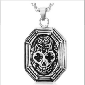 Kalung Panjang Dengan Liontin Gaya hip hop punk Untuk Pria