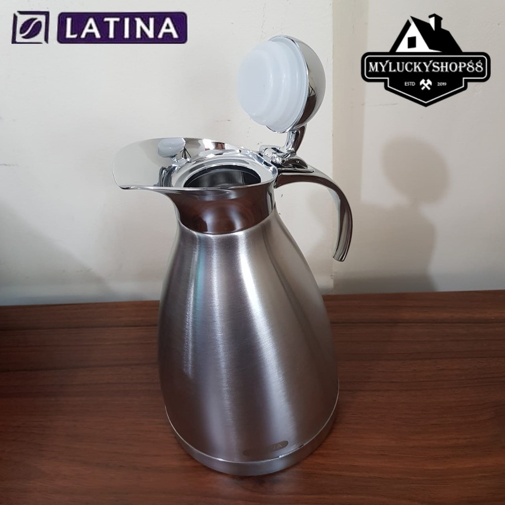 Latina Penguin 1 L Thermos Kopi Full Stainless Decanter Thermal Server