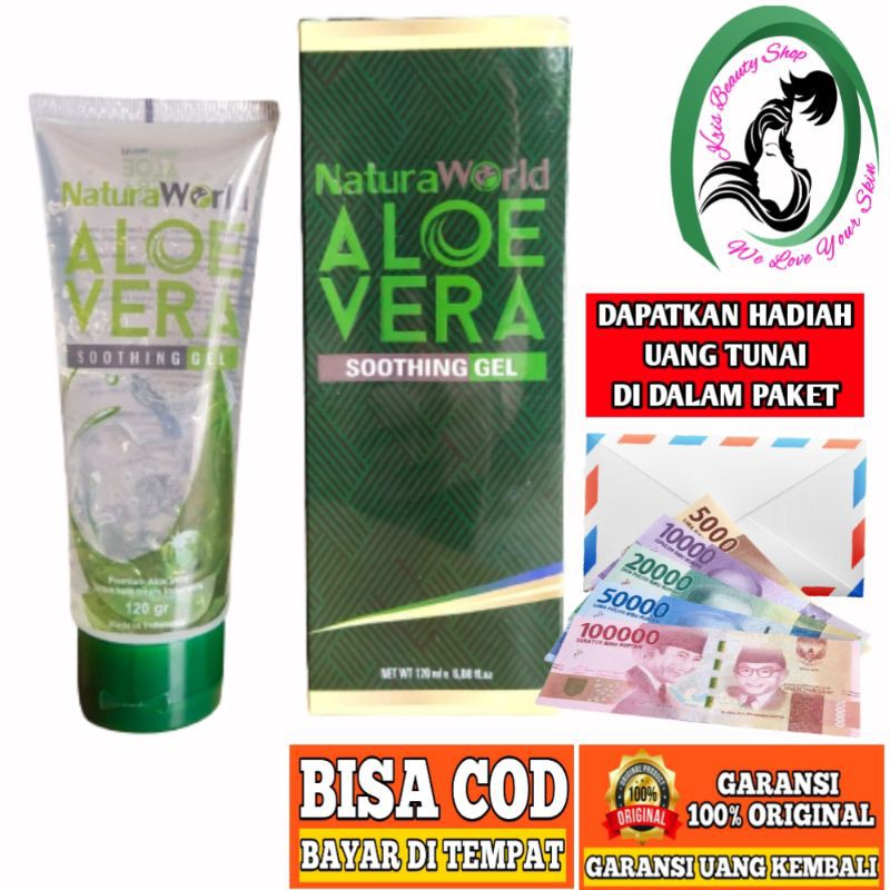 NATURA ALOE VERA SHOOTHING GEL 100 ASLI MEMBER NATURA WORLD Shopee