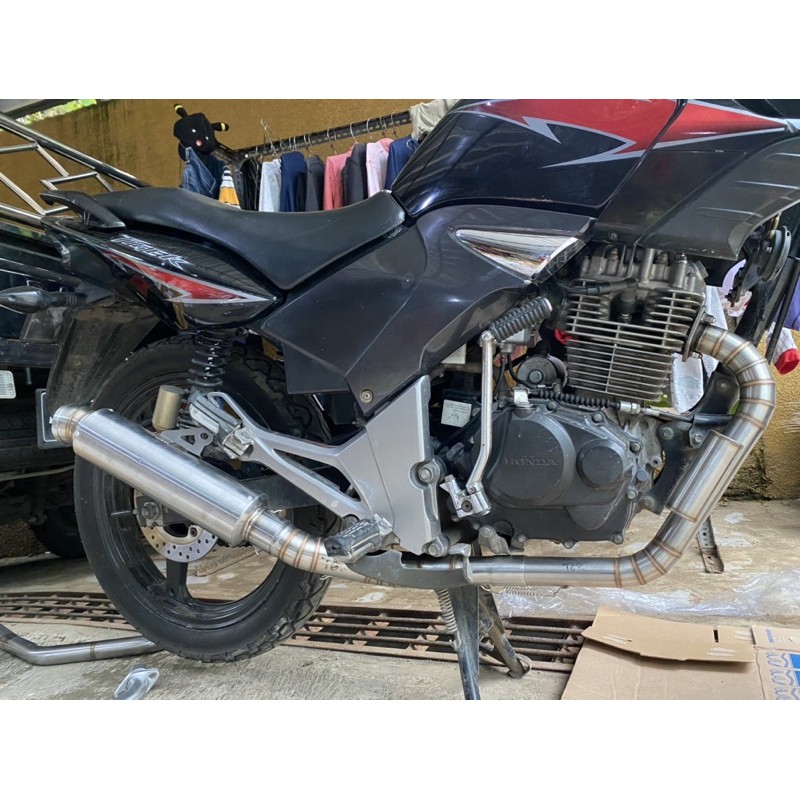 Knalpot Bulat Kompetisi Cts Dsm Jrm leher Boom Samping Tiger