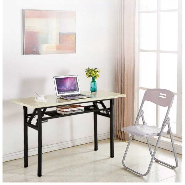 TD-AI01 TaffHOME Meja Kayu Lipat Foldable Desk 120x60CM - DN04/DN03