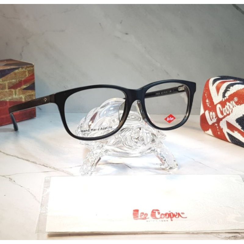 Kacamata Frame Pria Original Lee Cooper FP0278C1M Casual Stylis - Hitam Doff