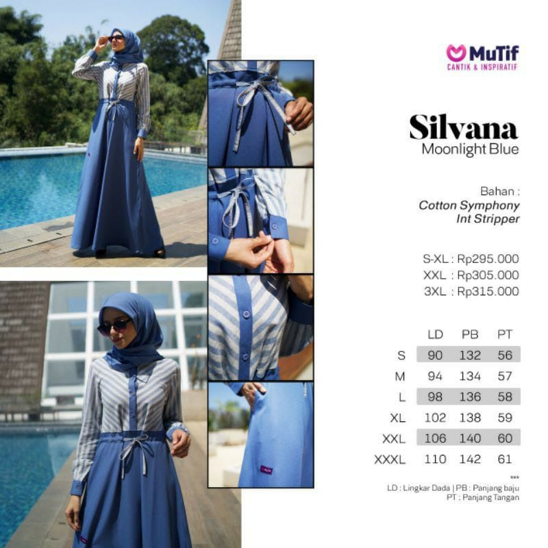 Gamis Silvana By MUTIF Gamis Dewasa