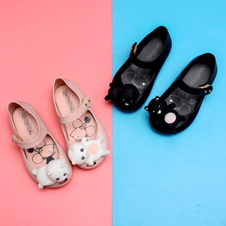  LOGU Jelly  shoes model kucing 3D anak  Sepatu  karet  