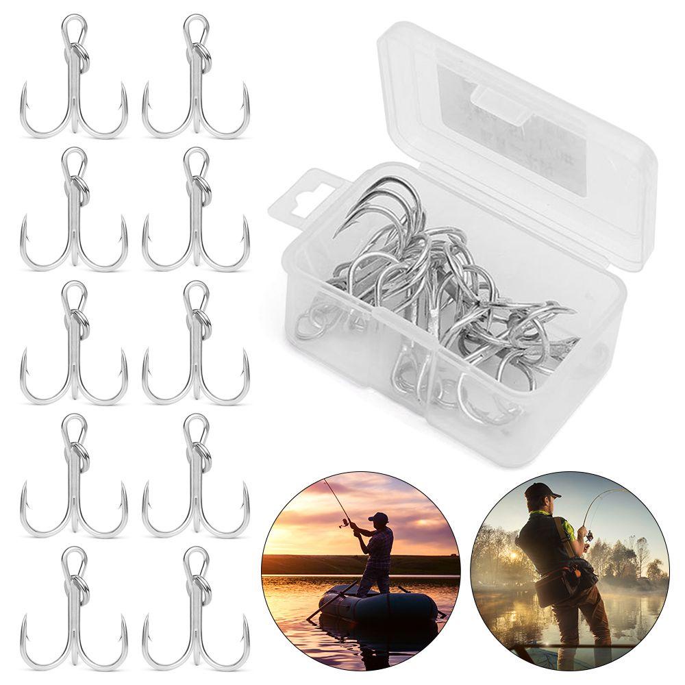 Top Three Anchor Hook Fishing Tackle Fishhooks Kait Kekuatan Tinggi Pancing Laut