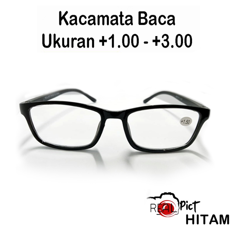 COD TERBARU Kacamata Plus (+) uk +1.00 s/d +3.00 Untuk Pria dan Wanita UNISEX Kaca mata Baca Lensa Plus Kacamata Rabun Dekat Fashion Terkini Reading Glasses Unisex