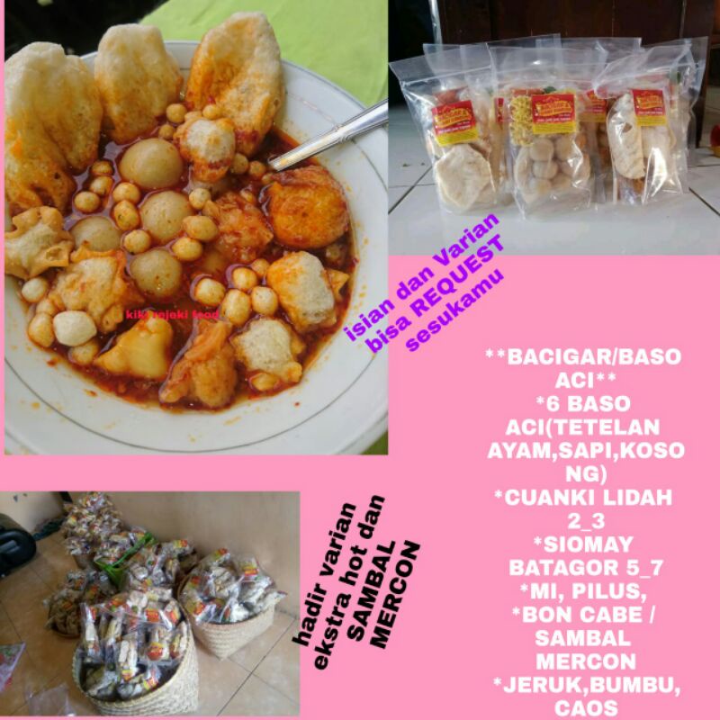 

baso aci isi tetelan kosongan/ bacigar termurah terlaris