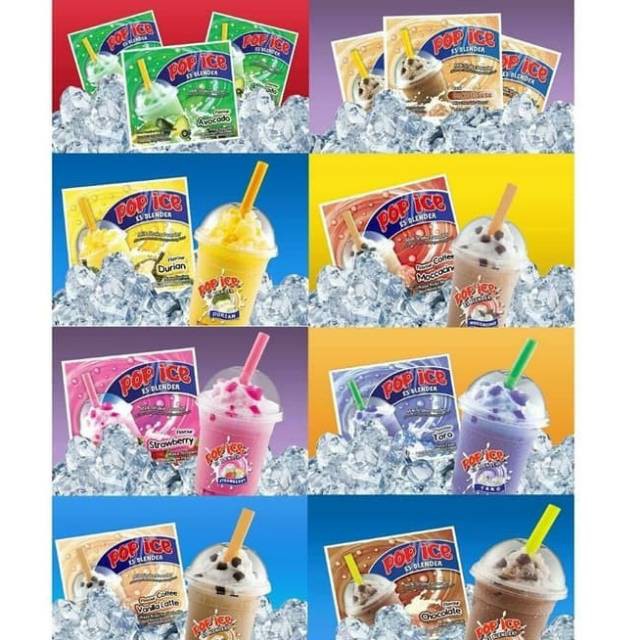 

Pop Ice aneka rasa minuman es blender bubble popice 10x25gr Murah