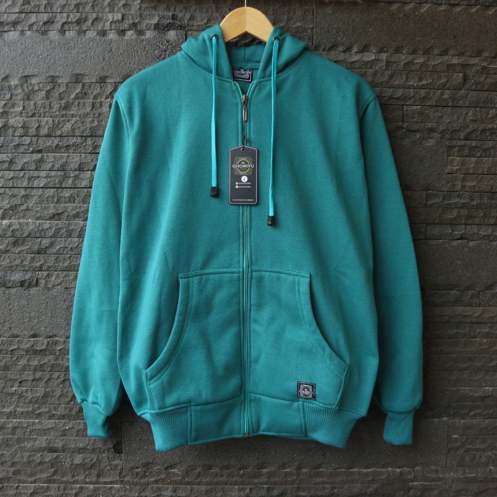 Jaket Original Zipper Polos Ghoniyu Warna Distro Premium