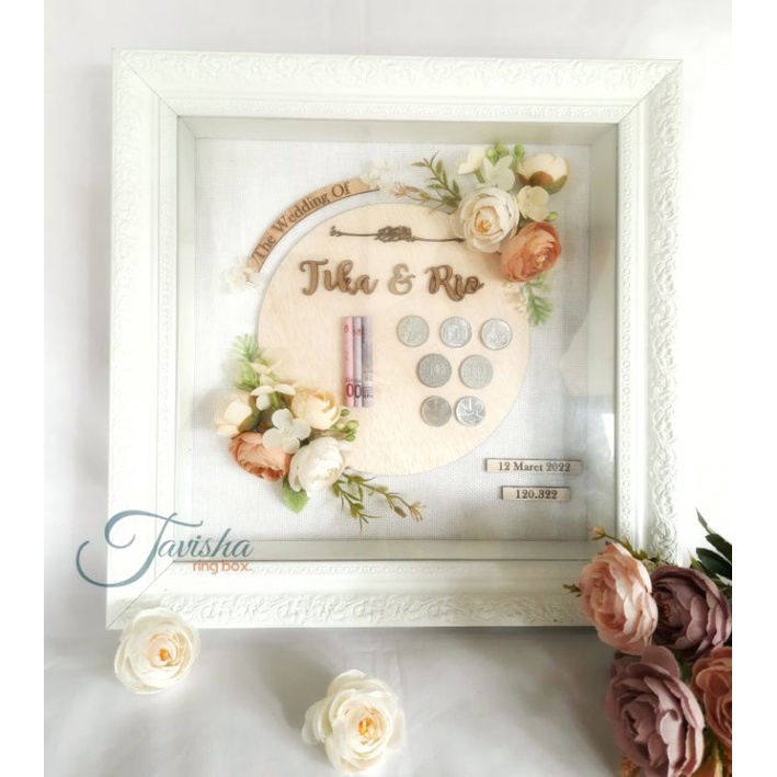 Pigura Mahar Pernikahan / Pigura Rustic