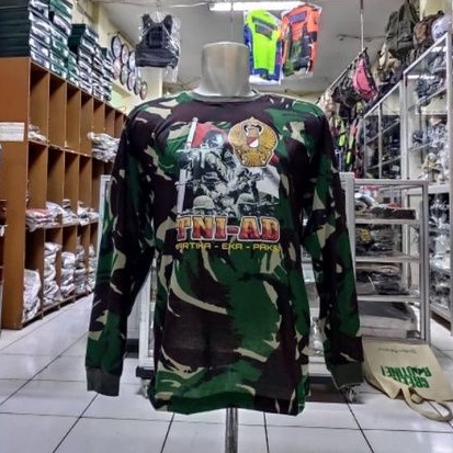Kaos Bantalan Loreng TNI AD | Kaos penembak Loreng Malvinas TNI AD | Kaos Penembak Loreng TNI AD