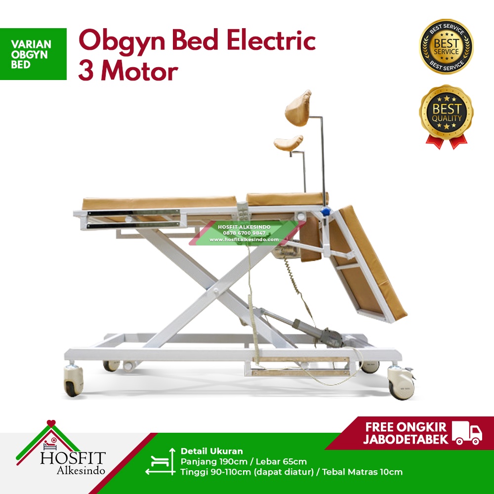 Obgyn Bed Electric / Ranjang bantu Melahirkan Elektrik / Bed Gynecology Elektrik/ Partus Bed Elektri