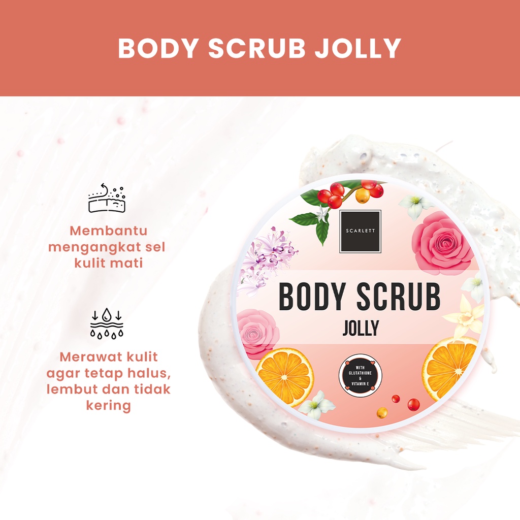 Scarlett Whitening Body Scrub Jolly