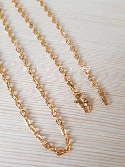Kalung nuri emas Xuping Yaxiya / kalung nuri lapis emas import