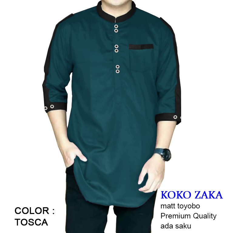 CGF 59300-61200-63219-65259-67137-69115 KOKO ZAKA Baju Koko Qurta Pria,Baju Koko Pria Terbaru,Termurah&Terlaris.-Tosca