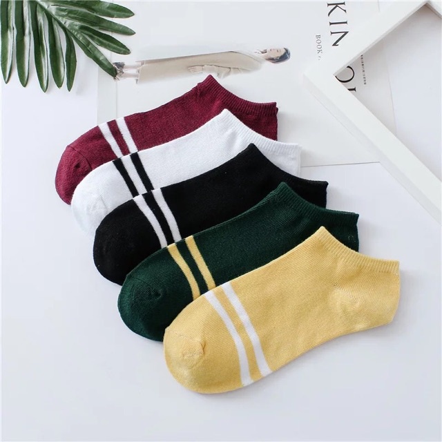 MurmerOfficial Kaos Kaki Motif Polos Korea Ankle Cute Semata Short Socks Pendek Fashion Murah R097 R098 R099 R100