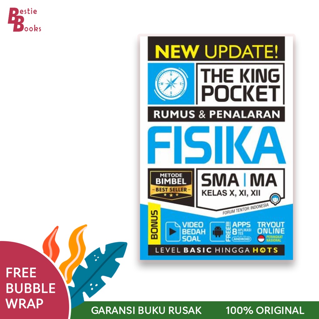 BUKU BEST SELLER (READY STOK) : Fisika SMA/MA: New Update ! The King Pocket : Buku SMA : Buku Sekoah : Buku Fisika-0
