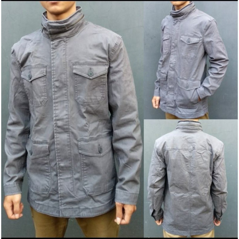 Jaket Parka Hoodie George Original Jacket Kanvas Katun