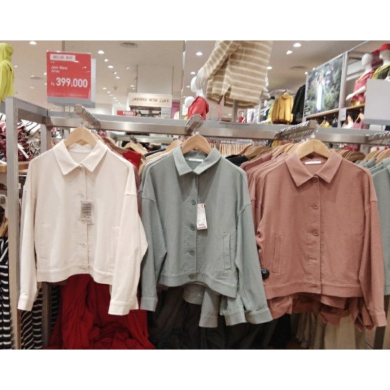 SALE.  UNIQLO WOMEN , JAKET RILEKS JERSEY