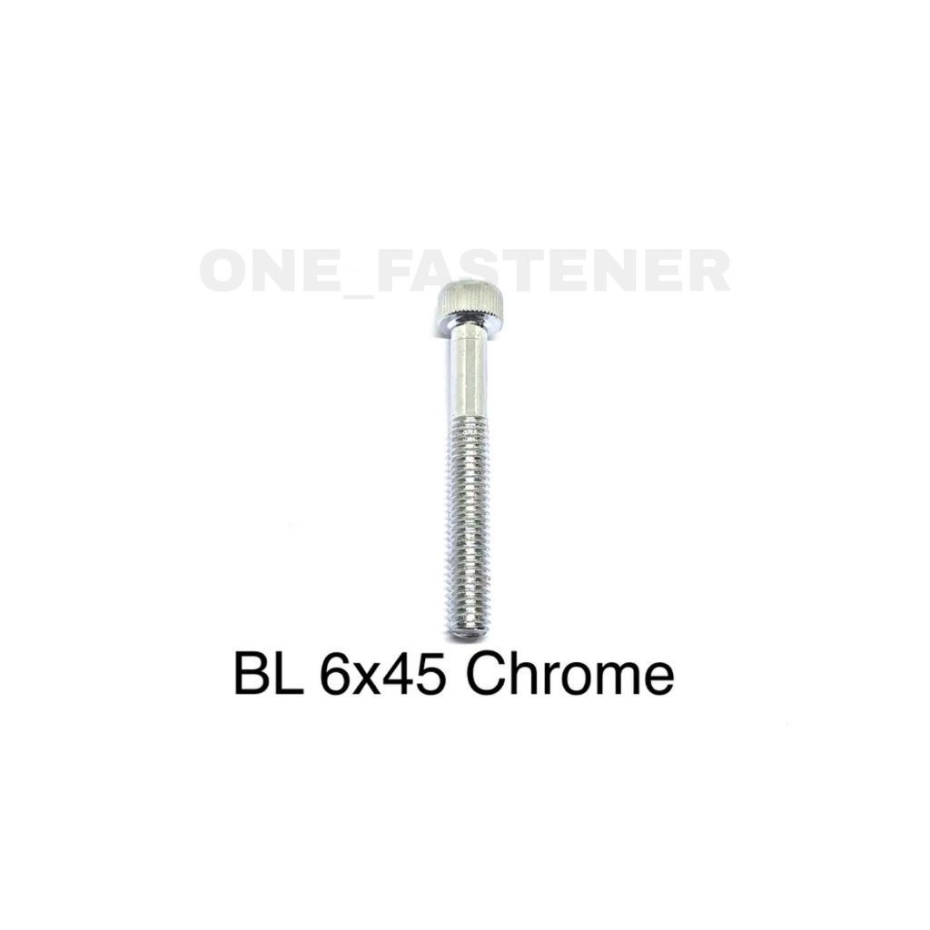 Baut L M6x45 CHROME L5 6mm 4.5cm 6x45 hex socket Heads cap screw 10