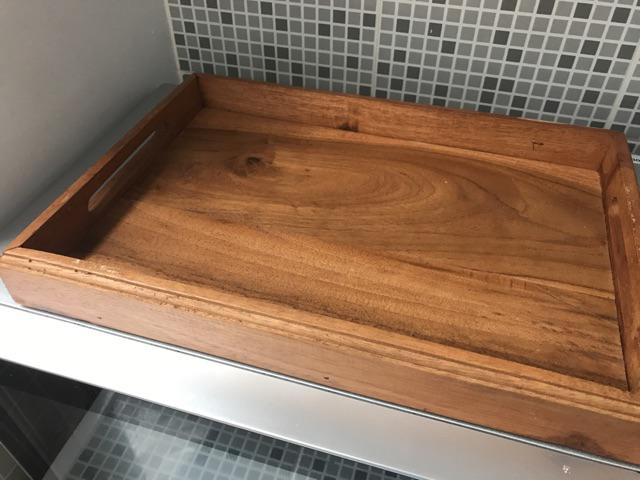 Nampan Kayu Original Kayu Jati 8 Gelas