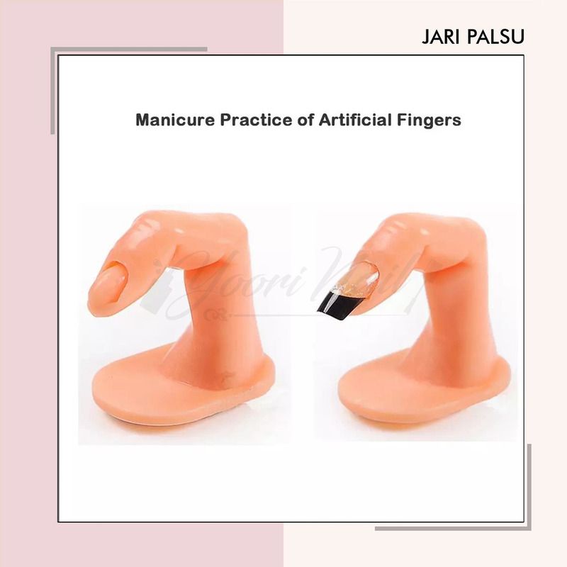 Jari palsu praktek manicure latihan practice false finger untuk latihan nail art