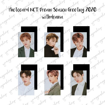 [READY / SET] DREAM 2020 SEASON GREETING NDRE WITHDRAMA BENEFIT PHOTOCARD  FAN MADE UNOFFICIAL SG YA