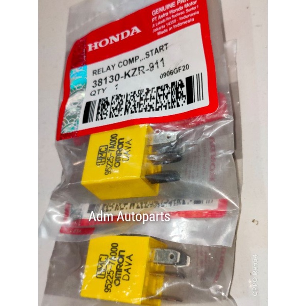 Relay Kaki 5 Lima Switch Stater Bendik Vario 125 fi old-Vario 125 led-150 (38130-KZR 911) Ori-1