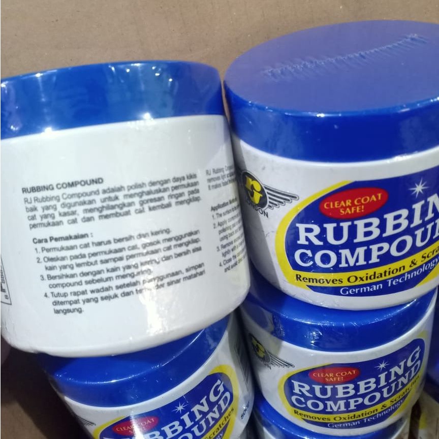 RJ London Kompon Pengkilap 500gr Pembersih Goresan dan Oksidasi Cat Rubbing Compound Polisher 500 gram